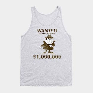 Boris Badenov Wanted - Rocky and Bullwinkle Tank Top